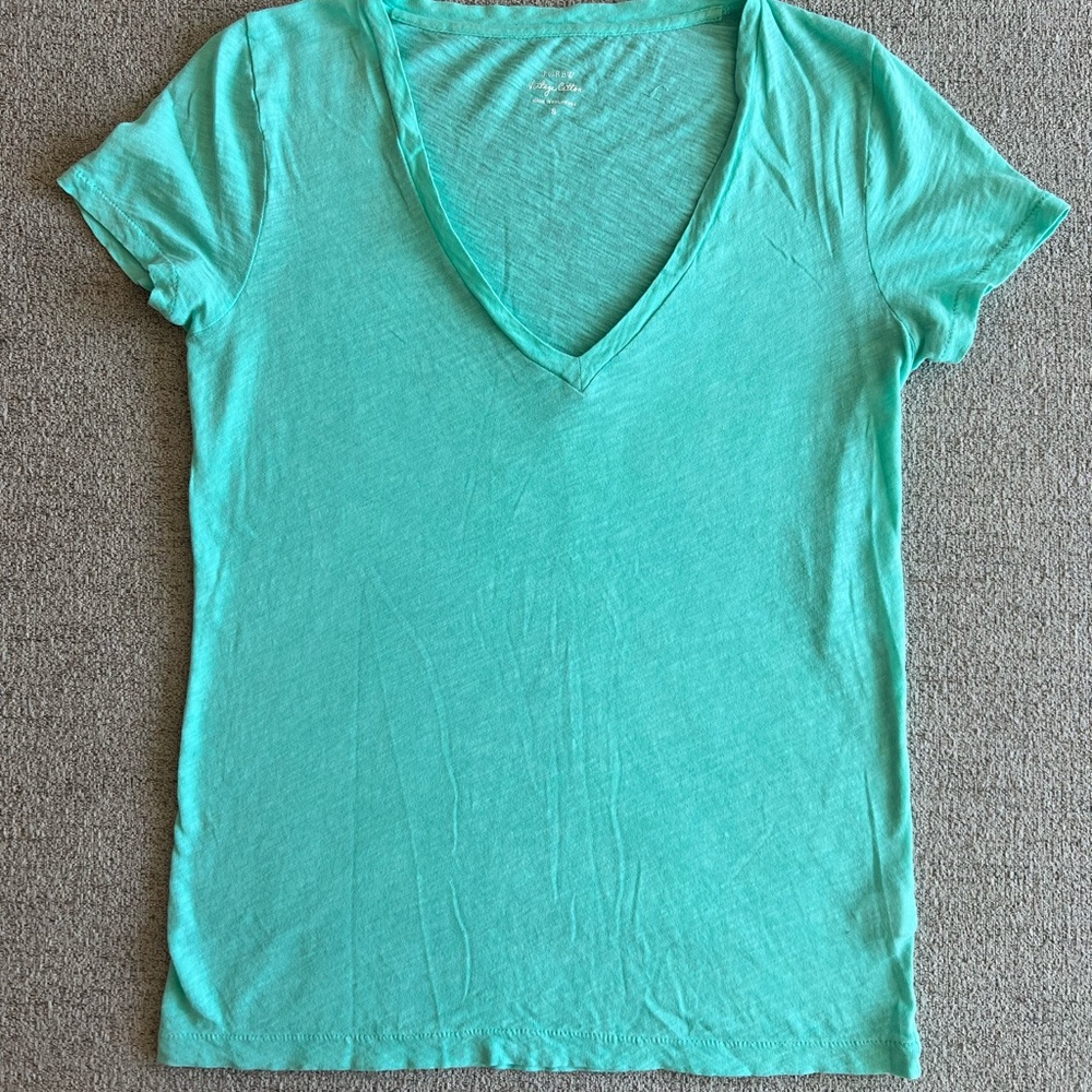 Mint Green Vintage Cotton T-Shirt | J. Crew
